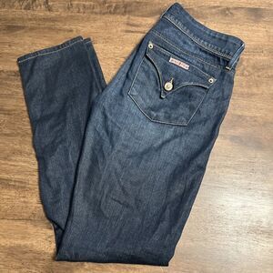 Hudson‎ Collin Flap Skinny Jean Women's Dark Wash Blue Denim Jeans Size 28